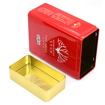 英德紅茶鐵盒，方形茶葉鐵盒包裝